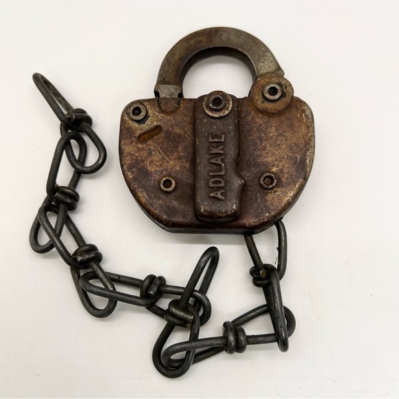 Other - Antique Vintage ADLAKE C&NW Railroad PadLock~Obsolete NO KEY